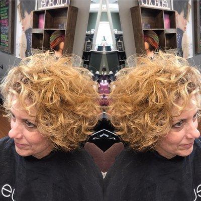 Natural curly style done by Bonnie!