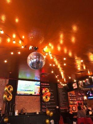 Eat your Disco fries under the disco ball, why not?