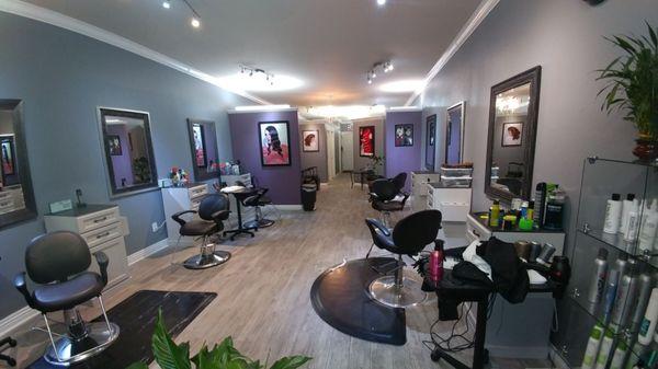 Come and see our  new view of our salon still lots more to get done but still in the process .