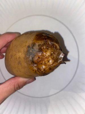 How one of the bagged potatoes came