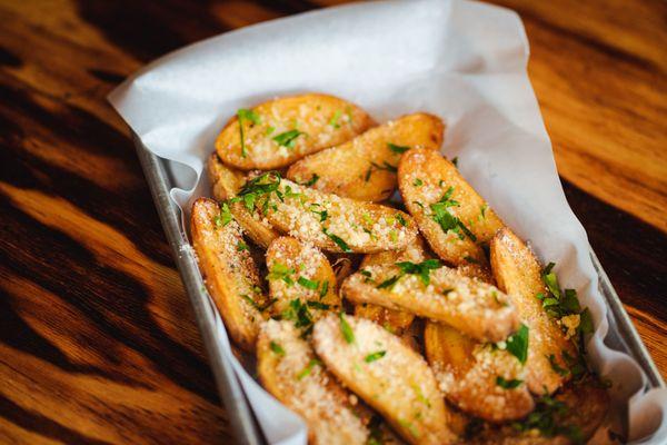 Fingerling Potatoes with truffle and Parmesan