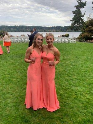 My Amy's spray tan (strapless dress) - absolutely perfect!