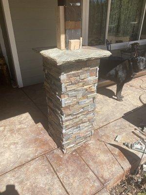 Front porch natural stone