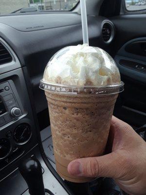 Chocolate peanut butter java chip frappe