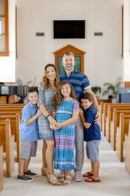 Pastor Daniel Schuman and his lovely family