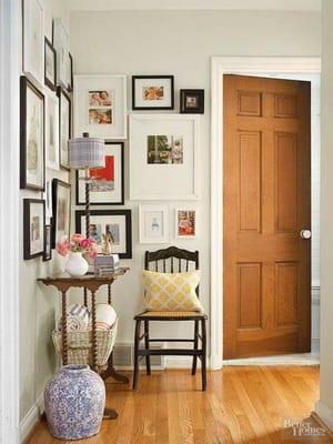 Picture frame wall grouping