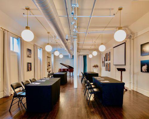 Legends Hall in the East Wing, classroom setup