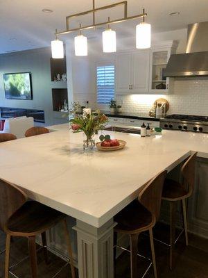 Large quartz countertop