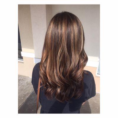 Dimensional balayage #hairbycharlyn