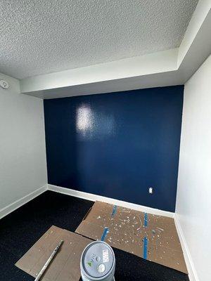 Brand new color for this wall.