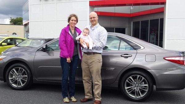 Thomas. Laura, and their Little Princes, Congratulations on your new 2017 Camry. Welcome to McDonough Toyota Family. Sales Assoc: Dave Woods