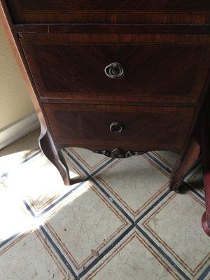 Antique furniture now missing leg braces they lost and broke during move