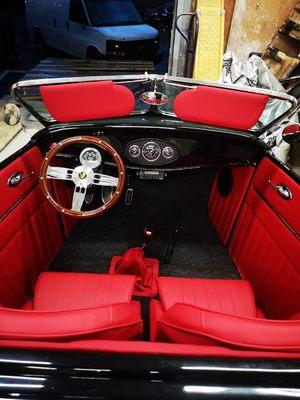 Roaster interior done in red