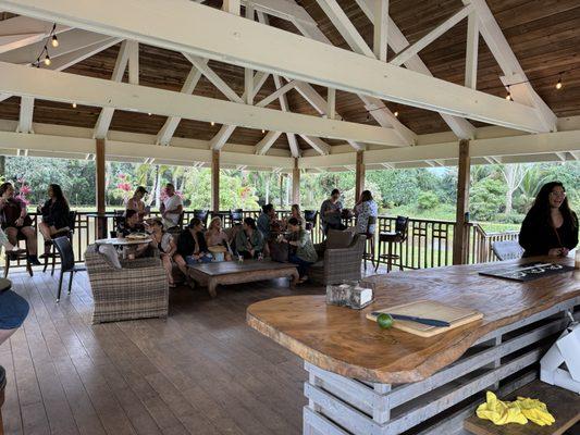 The second tasting "room" to sit back and relax in.