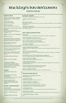 Lunch Menu Page 1