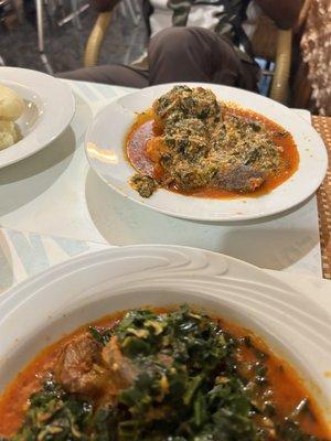 Efo and Egusi