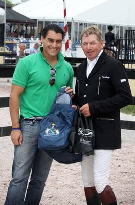 Juan Gonzalez and Gold Medalist Nick Skelton