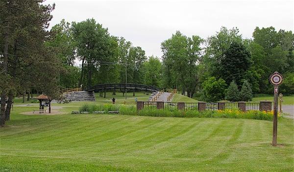 Aldrich Change Bridge canal artifact (built in 1858) on the Towpath Trail