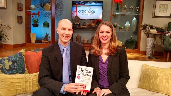 Drs. Chaney on Great Day Washington discussing the release of their book, Defeat Diabetes