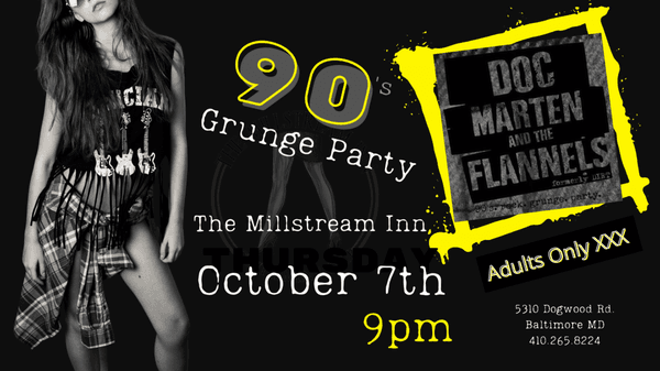 Thursday October 7th Live music with Doc Marten & the Flannels & Baltimore's Sexiest in Adult Entertainment!