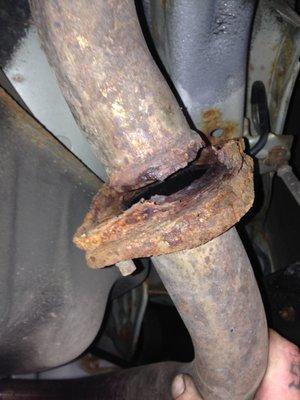 Muffler shop quoted $1K for new exhaust. EW fixed it for $110. #Honesty