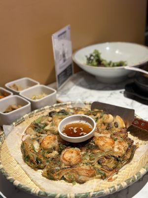 Korean seafood pancake