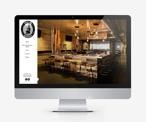 Diving Dog Brewhouse Website Design