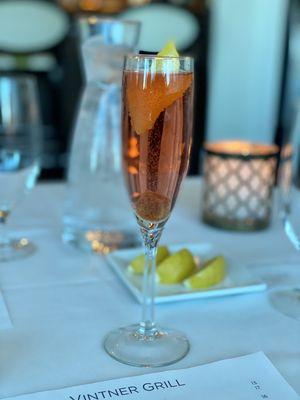 Classic Champagne Cocktail - so yummy I ordered 2!