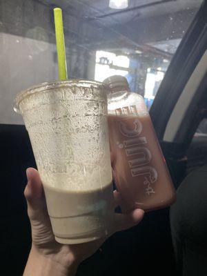 Chocolate Almond Milk 100% Cacao and Almond Milk, 13. Strawberry, Apple, and Coconut Juice