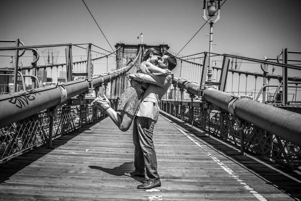 Engagement picture at Brooklyn Bridge!