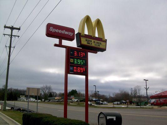 Price sign on Marsh Road