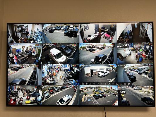 Security Cameras in Auto Shop