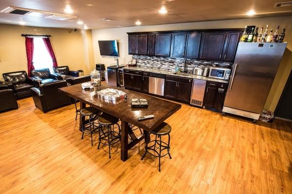 Kitchen in the lounge.