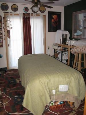 Home office professional massage studio.