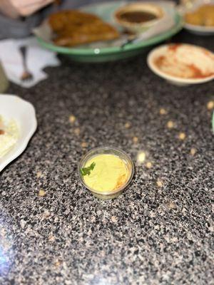 I don't know what this green sauce is (not table salsa verde) spicy and delicious