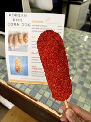 Hot Cheetos Korean Corn Dog