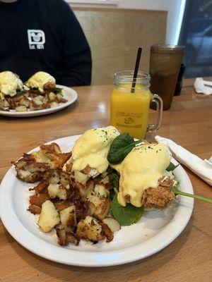 Crispy Chicken Egg Benny!