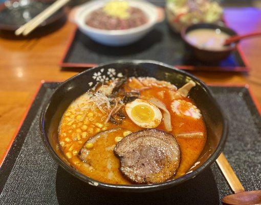 Spicy miso ramen - The right amount of heat & so delicious