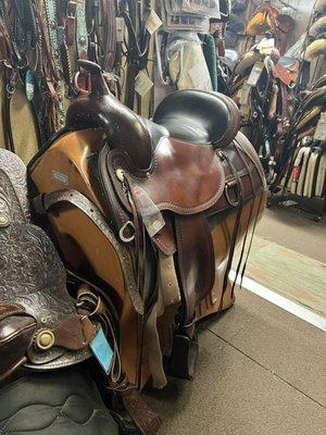 Great selection of new and used saddles.