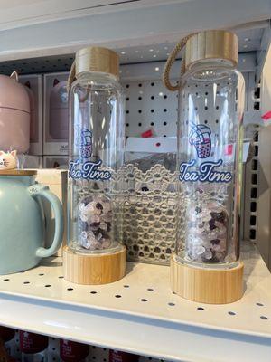 Shop for cute gifts, like these Tea Time Hawaii branded crystal infused tea/water bottles.