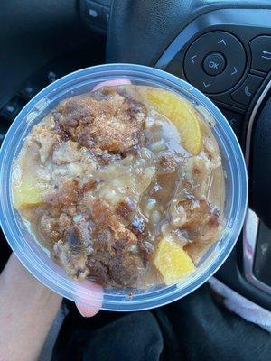 Peach cobbler