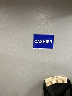 They have cashier