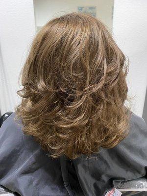 Theresa does beautiful work cut, color, style and I walked out feeling remarkable