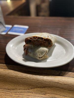 Chile Colorado burrito special - packed full of meat