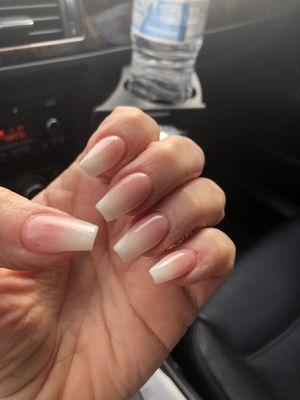 Ombre French Fade, perfect! Thank you Babylon Nails!