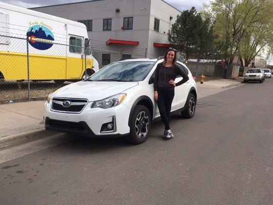 Me with my 2016 Crosstrek from Japanese Car Connection! Thank you!!!