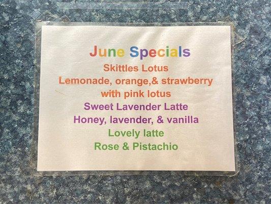 June specials