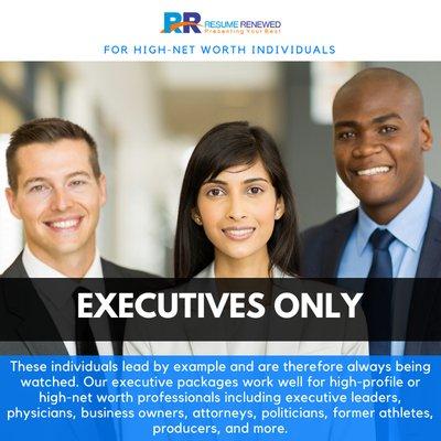 As an executive leader, the bar is set higher not just on your qualifications but also how you present them. Let us help you to impress.