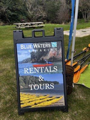 Kayak rentals at Hearts Desire Beach