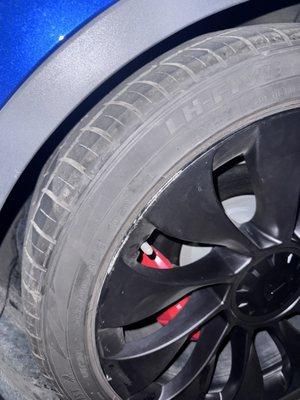 Wheel damage